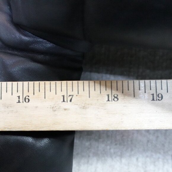 Alexander Wang x H&M Womens Jacket 4 Black Leather Moto Quilted - Picture 7 of 10